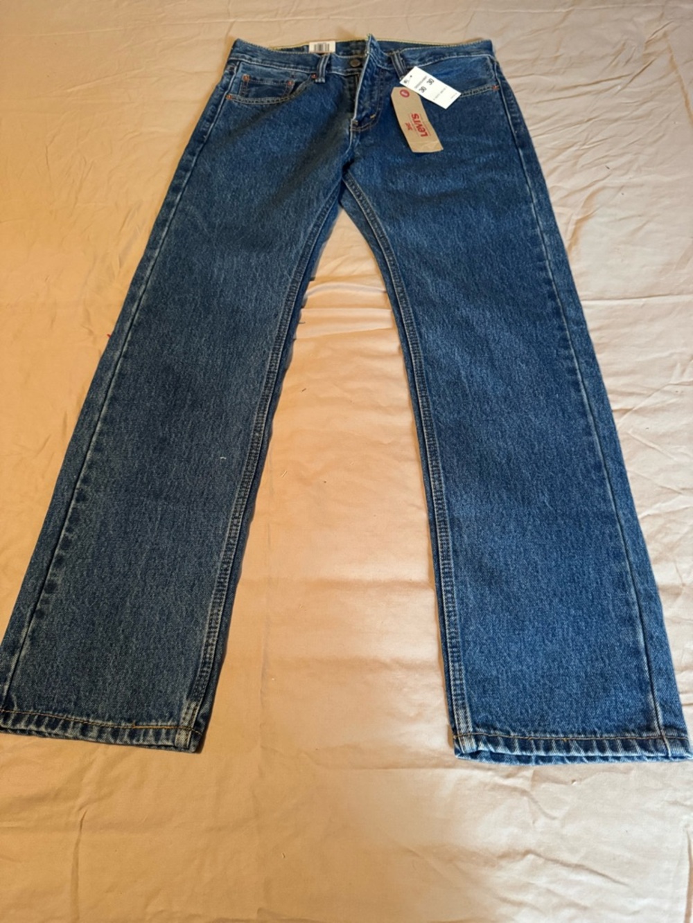 Levi's Men's Dark Blue Straight-Leg Jeans